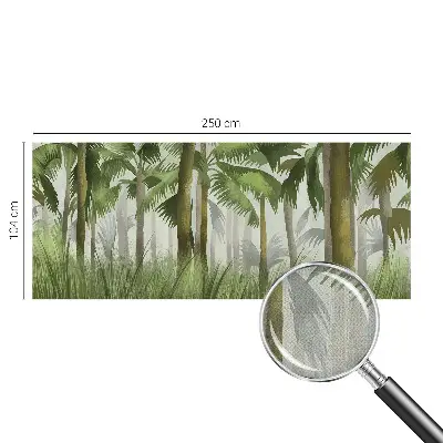 Selbstklebende Fototapete mit tropischem Waldmotiv