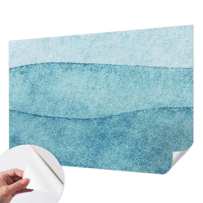 Selbstklebende Fototapete für die Wand Blaue Wellen