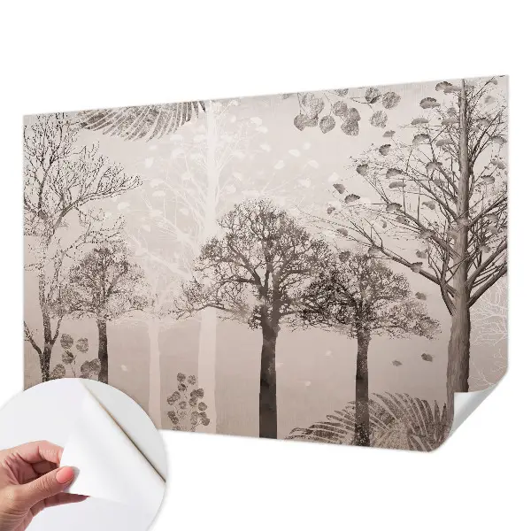 Selbstklebende Fototapete fürs Schlafzimmer mit zartem Baum-Motiv
