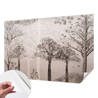 Selbstklebende Fototapete fürs Schlafzimmer mit zartem Baum-Motiv