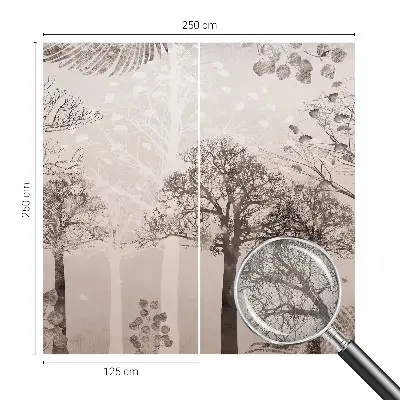 Selbstklebende Fototapete fürs Schlafzimmer mit zartem Baum-Motiv