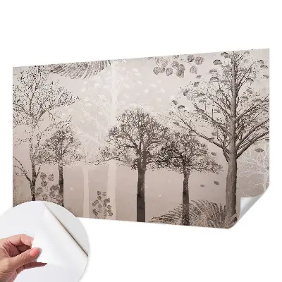 Selbstklebende Fototapete fürs Schlafzimmer mit zartem Baum-Motiv