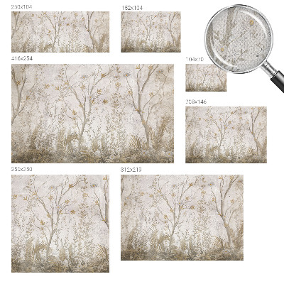 Selbstklebende Fototapete fürs Kinderzimmer Eine Waldecke