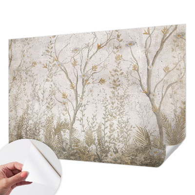 Selbstklebende Fototapete fürs Kinderzimmer Eine Waldecke