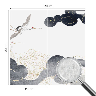 31D-Fototapete Kraniche im Flug