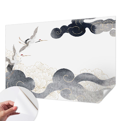 31D-Fototapete Kraniche im Flug