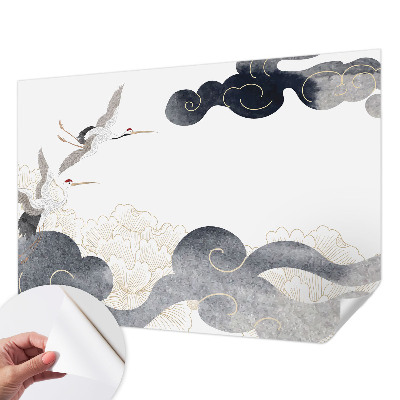 31D-Fototapete Kraniche im Flug