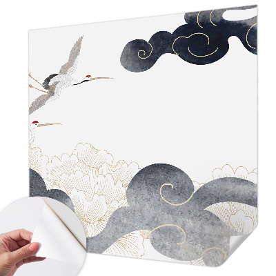 31D-Fototapete Kraniche im Flug