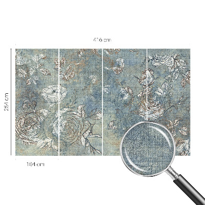 31D-Fototapete fürs Wohnzimmer Romantische Rosen