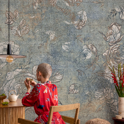 31D-Fototapete fürs Wohnzimmer Romantische Rosen