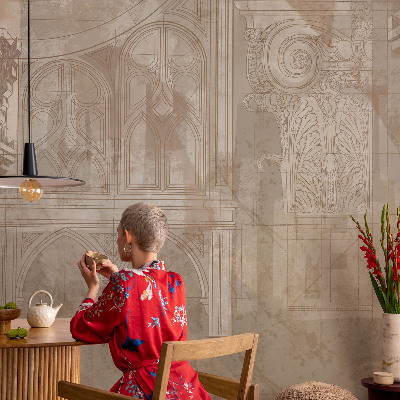 Fototapete in 3D-Optik Historische Ornamente