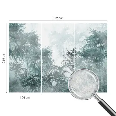 Fototapete nach Maß mit exotischem Grün