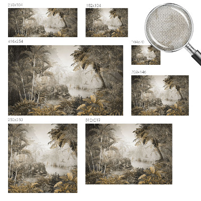 Motivtapete fürs Wohnzimmer Tropischer Wald