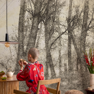 Selbstklebende Fototapete fürs Wohnzimmer mit Motiv 