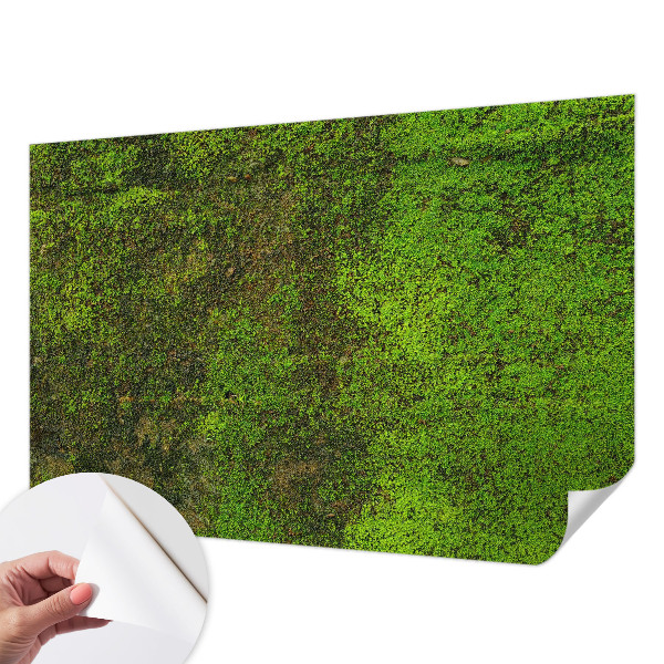 Fototapete in 3D-Optik mit grünem Teppichmotiv