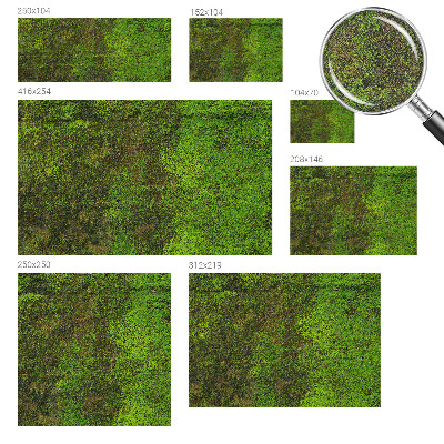 Fototapete in 3D-Optik Grüner Teppich