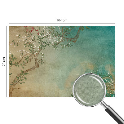 32D-Fototapete fürs Schlafzimmer Florale Harmonie