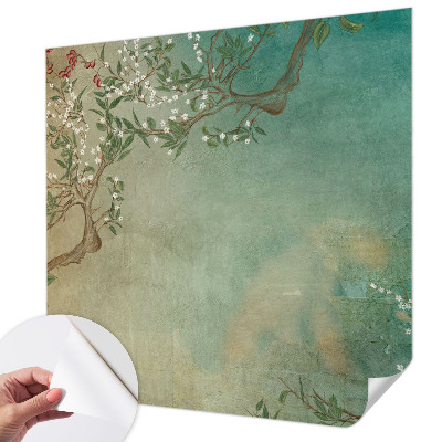 32D-Fototapete fürs Schlafzimmer Florale Harmonie