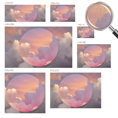 Hochwertige Bildtapete mit ätherischem Wolkenmotiv