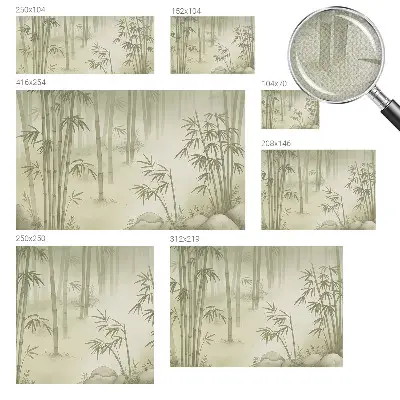 Vintage Tapete mit Motiv einer friedlichen Landschaft