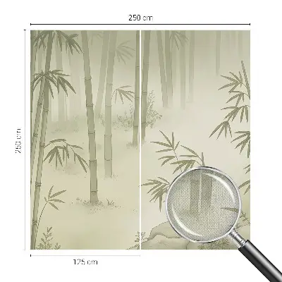 Vintage Tapete mit Motiv einer friedlichen Landschaft