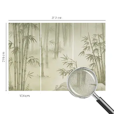 Vintage Tapete mit Motiv einer friedlichen Landschaft