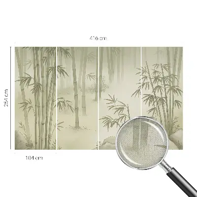 Vintage Tapete mit Motiv einer friedlichen Landschaft