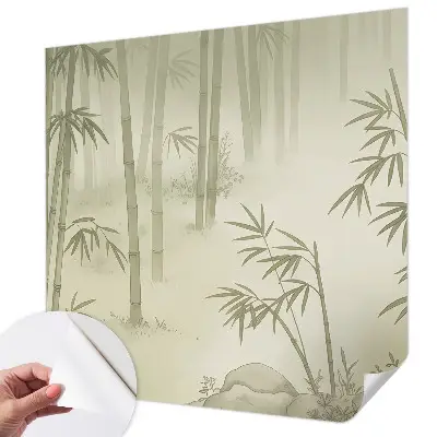 Vintage Tapete mit Motiv einer friedlichen Landschaft