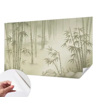 Vintage Tapete mit Motiv einer friedlichen Landschaft