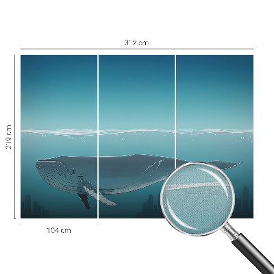 Selbstklebende Fototapete für die Wand mit dem Motiv „Wasserharmonie“