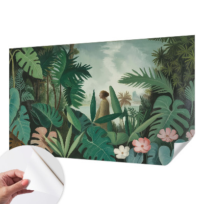 Selbstklebende Fototapete fürs Wohnzimmer Exotischer Dschungel