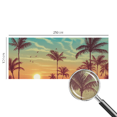 Selbstklebende Fototapete fürs Schlafzimmer mit tropischer Landschaft als Motiv