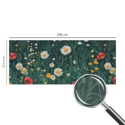 Fototapete in 3D-Optik mit Motiv aus Wildblumen