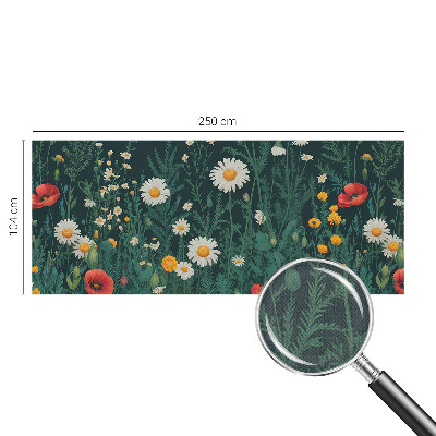 Fototapete in 3D-Optik Wildblumen