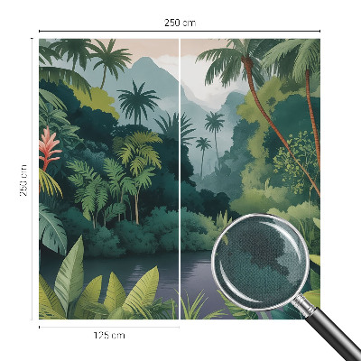 Moderne Fototapete nach Maß mit exotischer Landschaft