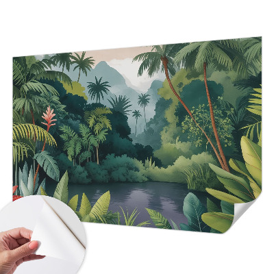 Moderne Fototapete nach Maß mit exotischer Landschaft