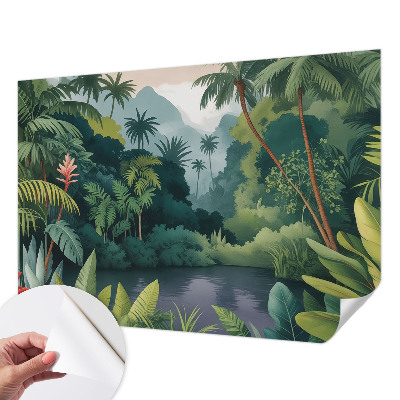 Moderne Fototapete nach Maß mit exotischer Landschaft