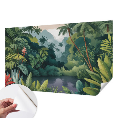 Moderne Fototapete nach Maß mit exotischer Landschaft