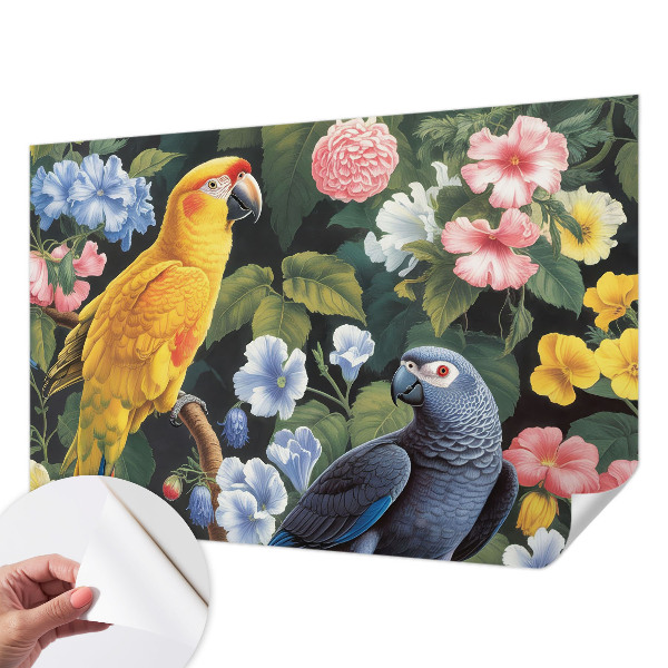 Motivtapete fürs Wohnzimmer Exotische Vögel