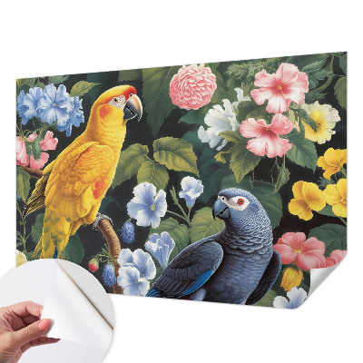 Motivtapete fürs Wohnzimmer Exotische Vögel