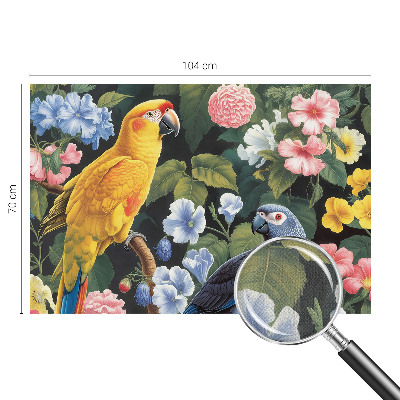 Motivtapete fürs Wohnzimmer Exotische Vögel