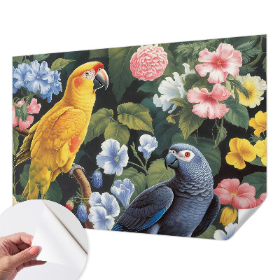 Motivtapete fürs Wohnzimmer Exotische Vögel