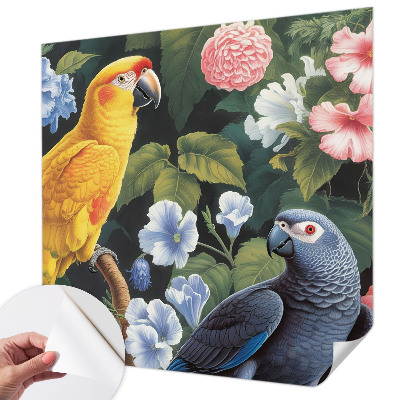 Motivtapete fürs Wohnzimmer Exotische Vögel