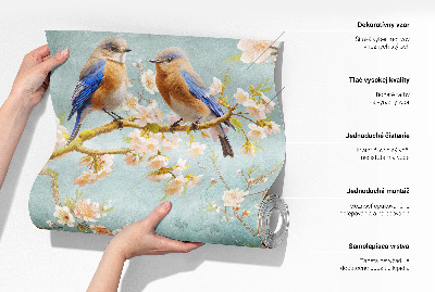 Hochwertige Bildtapete Sitzende Vögel