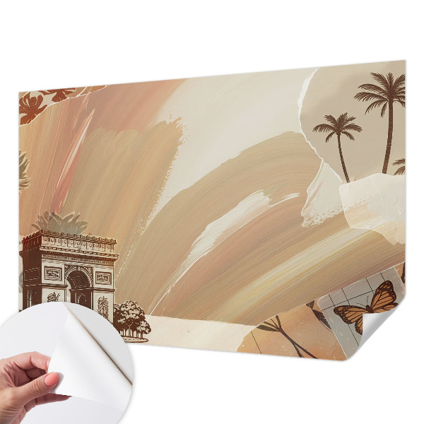 Selbstklebende Fototapete für die Wand mit einem Motiv „Exotische Reise“