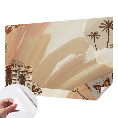 Selbstklebende Fototapete für die Wand mit einem Motiv „Exotische Reise“