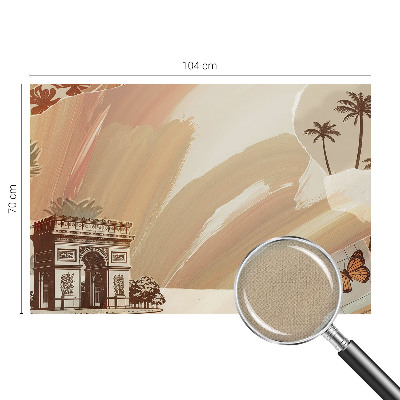 Selbstklebende Fototapete für die Wand mit einem Motiv „Exotische Reise“