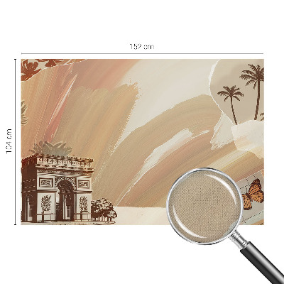 Selbstklebende Fototapete für die Wand mit einem Motiv „Exotische Reise“