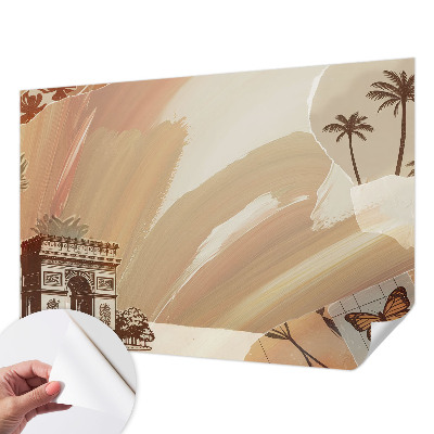 Selbstklebende Fototapete für die Wand mit einem Motiv „Exotische Reise“