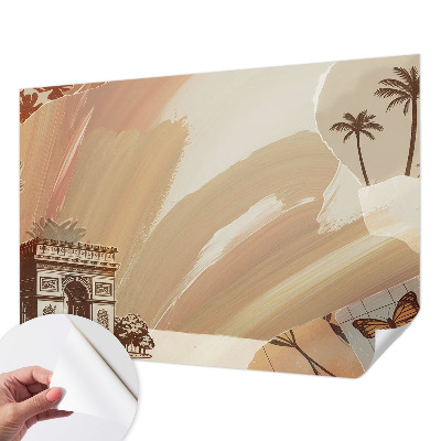 Selbstklebende Fototapete für die Wand mit einem Motiv „Exotische Reise“